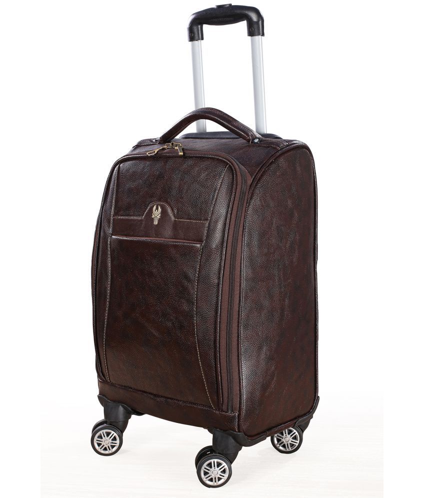     			krishiv Brown S (Below 60cm) Cabin Soft Argento 4 Wheel Luggage
