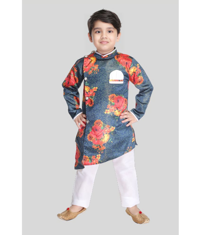     			s muktar garments Pack of 1 Boys Silk ( Multicolor )