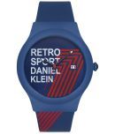 Daniel Klein Blue Silicon Analog Men's Watch