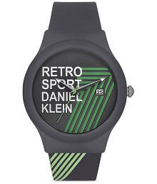 Daniel Klein Dark Grey Silicon Analog Men's Watch