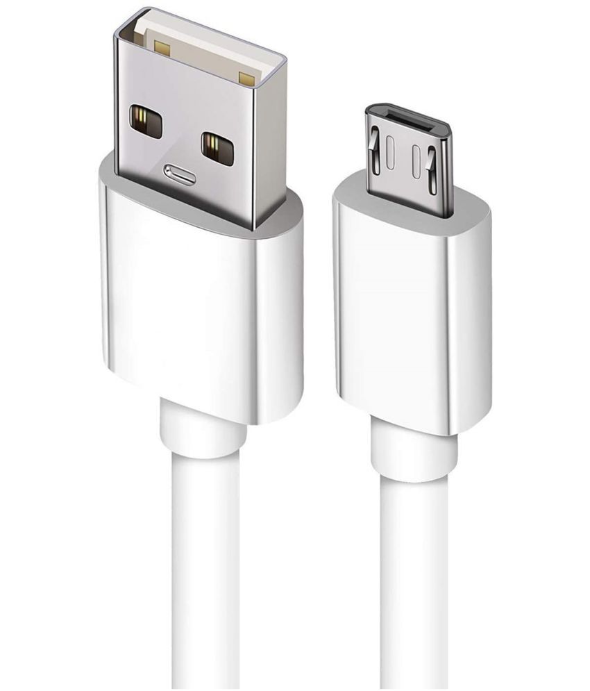     			Ausrich White 3A Micro USB Cable 1 Meter