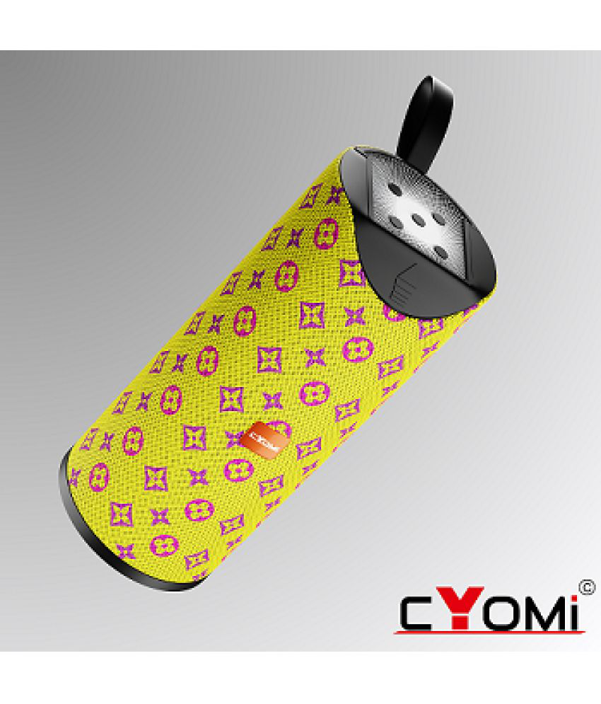     			CYOMI CY-311_Yellow 10 W Bluetooth Speaker Bluetooth V 5.1 with SD card Slot,USB Playback Time 8 hrs Yellow