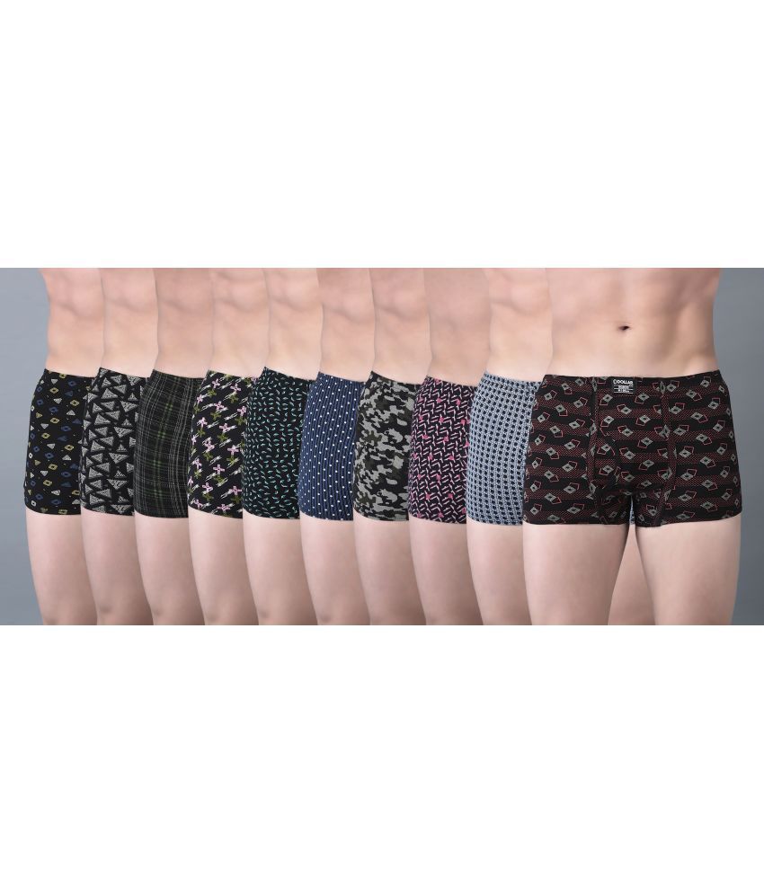     			Pack of 10 Dollar Bigboss Assorted Printed Cotton Blend Men Trunk