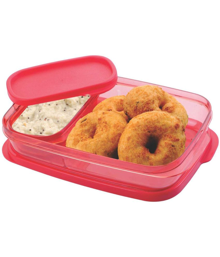     			HOMETALES Lunch Box Plastic Lunch Box 2 - Container ( Pack of 1 )