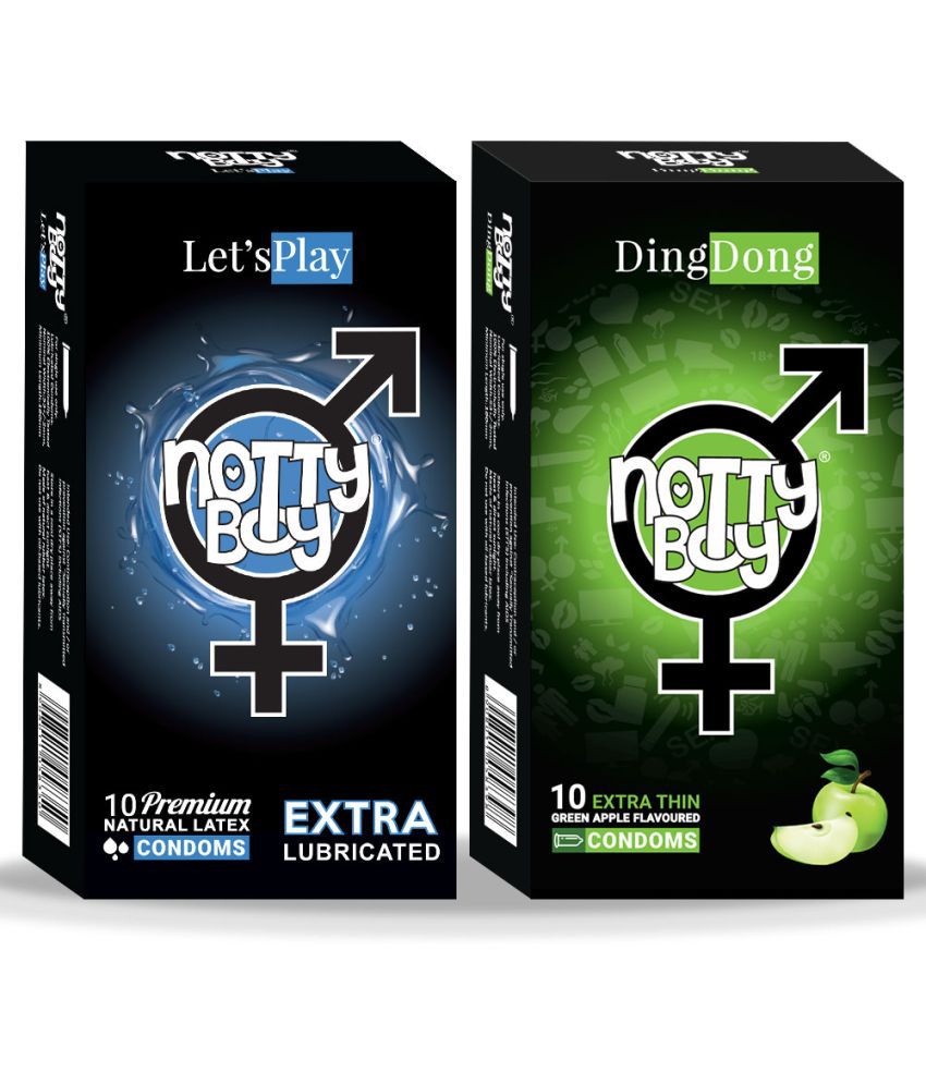     			NottyBoy Extra Lubricated and Fruit Flavoured Condoms - 20 Units