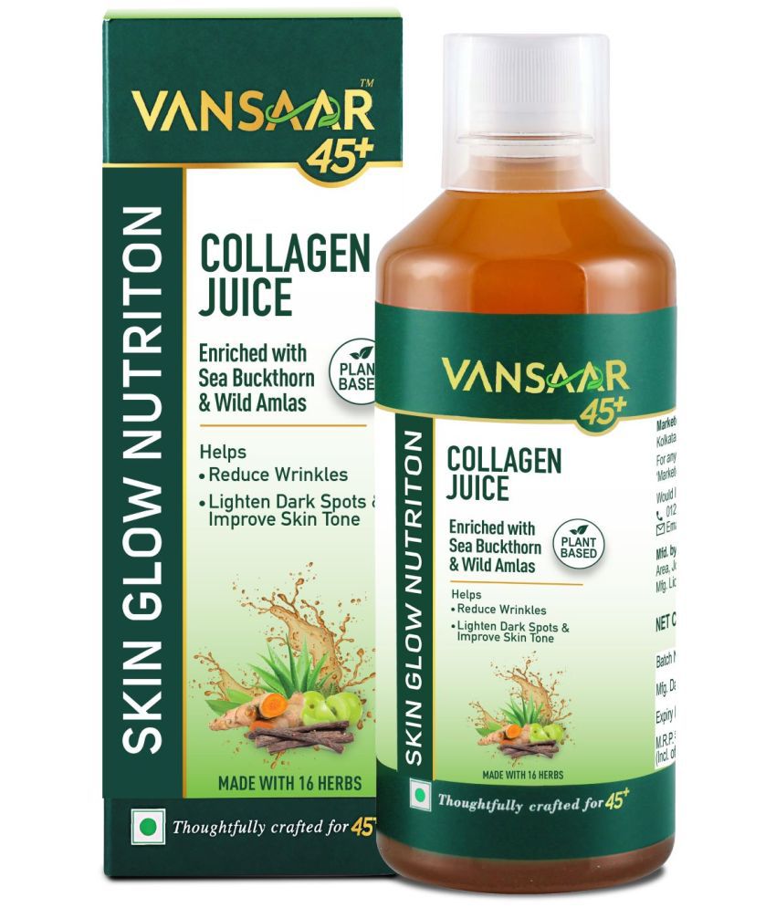    			Vansaar 45+ Collagen Juice With 16 Clinically Proven Herbs For Radiant Skin Glow & Healthy Hair 500ml