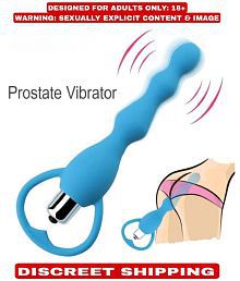 Vibrating Anal Beads - Flexible Silicone Anal Sex Toy Bulet Vibrator for Men, Women and Couples By KAMAHOUSE