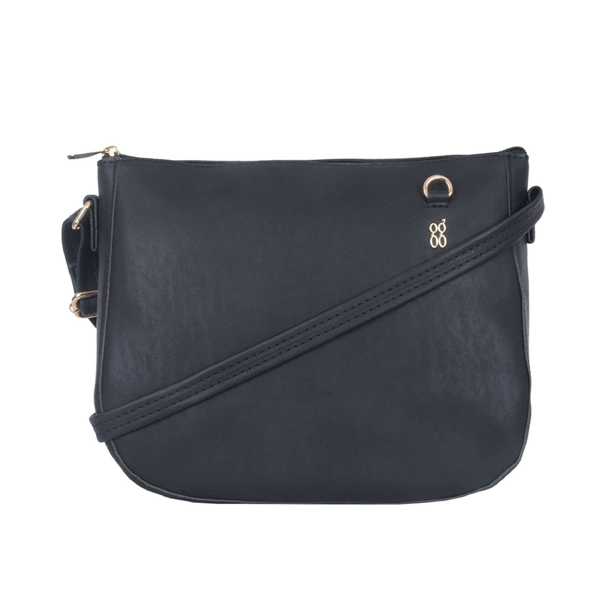     			Baggit Black Faux Leather Handheld