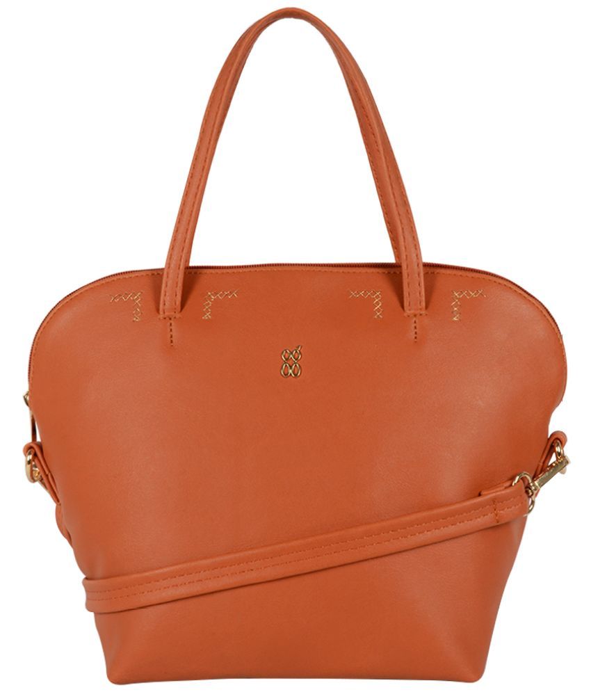     			Baggit Orange Faux Leather Shoulder Bag