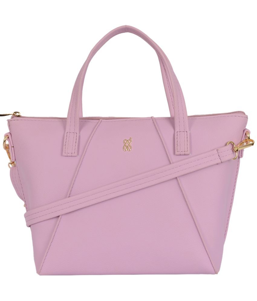     			Baggit Pink Faux Leather Tote Bag