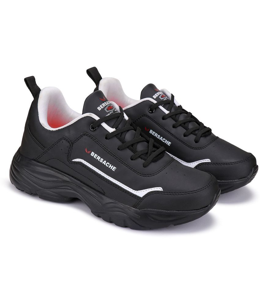     			Bersache Casual Shoes Black Men's Outdoor