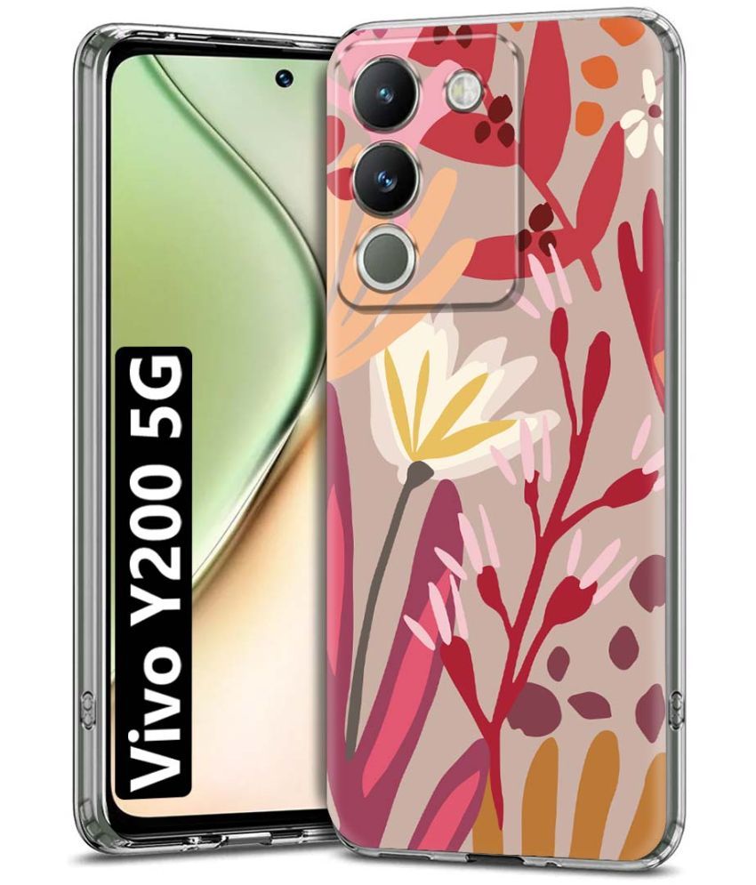     			Fashionury Multicolor Printed Back Cover Silicon Compatible For Vivo Y200 ( Pack of 1 )