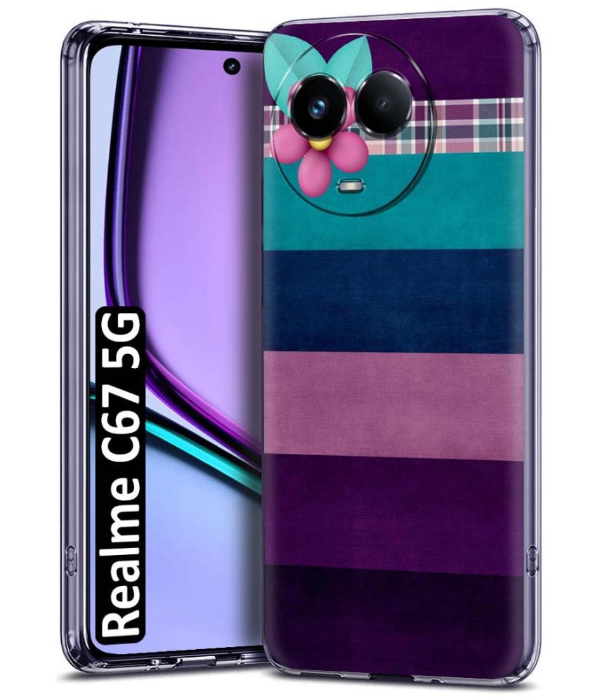     			Fashionury Multicolor Printed Back Cover Silicon Compatible For Realme C67 ( Pack of 1 )