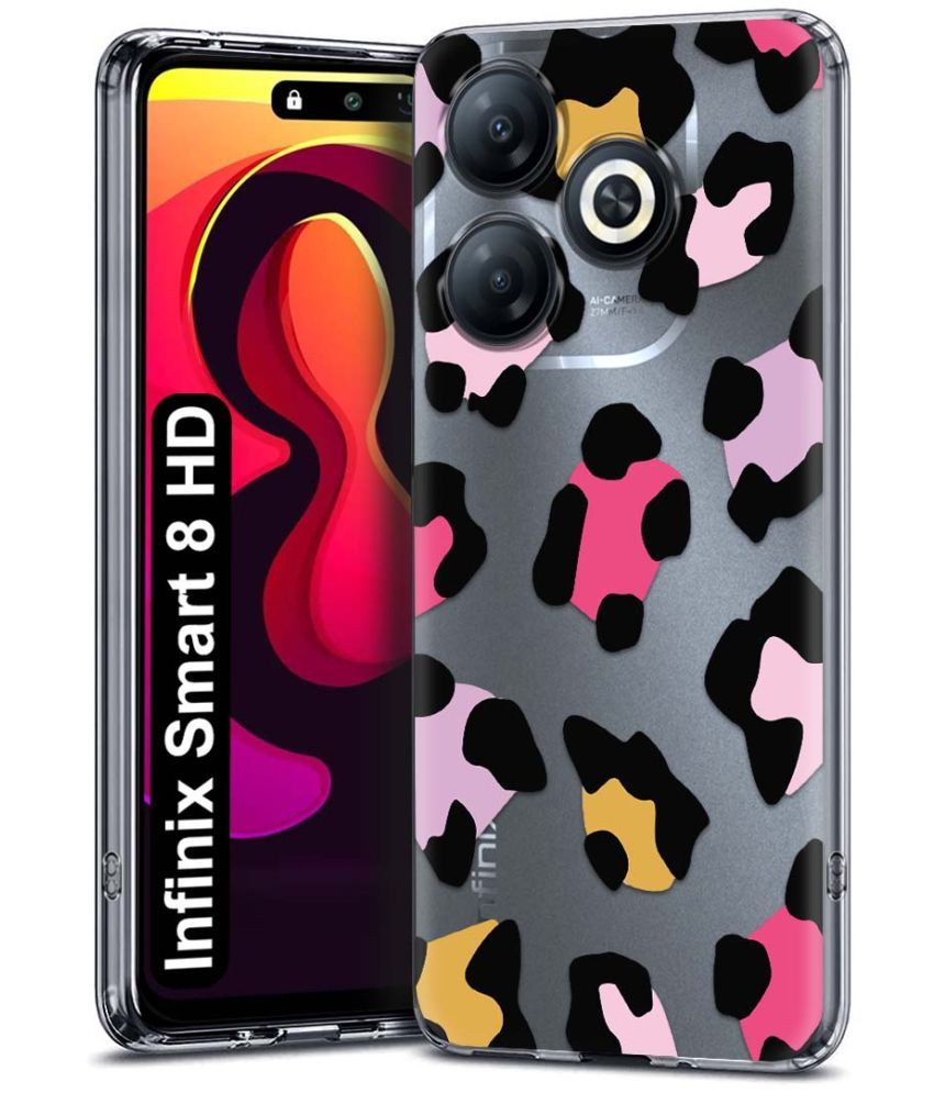     			Fashionury Multicolor Printed Back Cover Silicon Compatible For Infinix Smart 8 HD ( Pack of 1 )