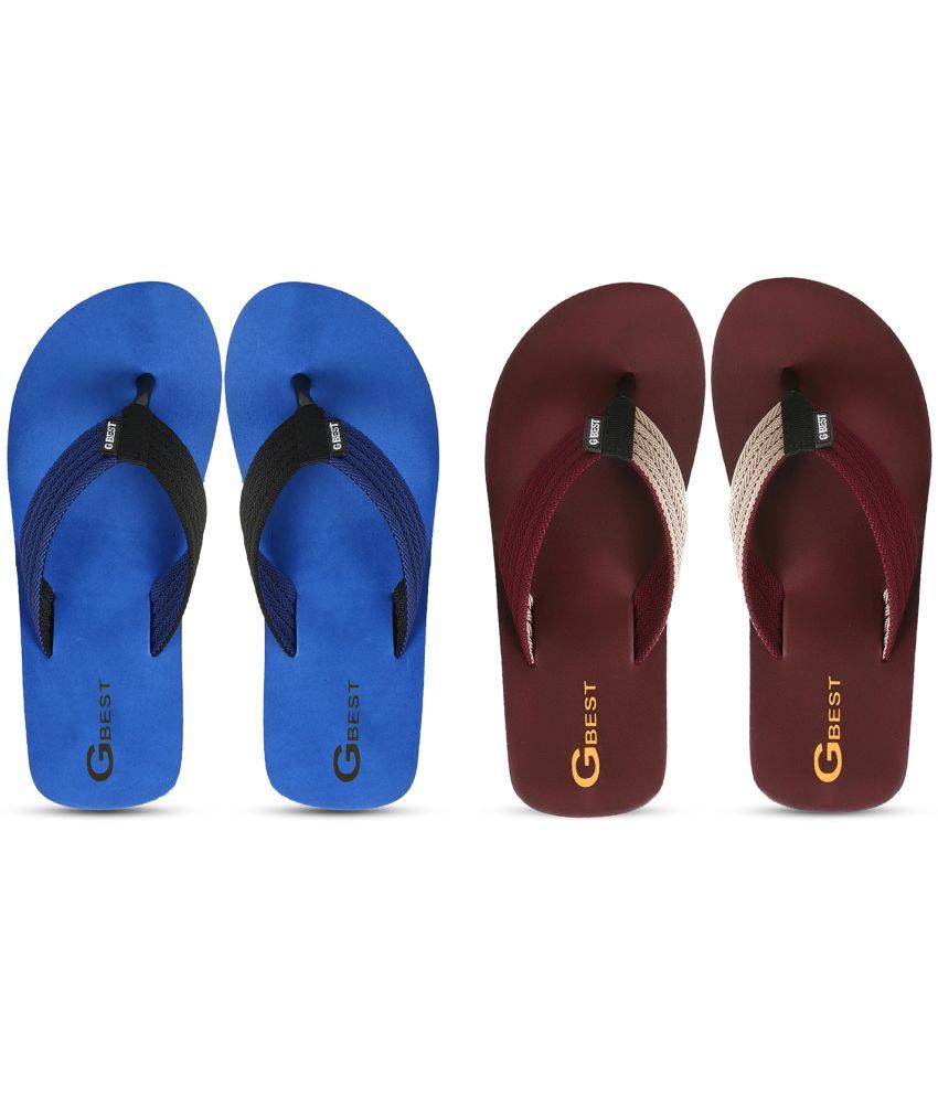     			GBest Multicolor Men's Thong Flip Flop