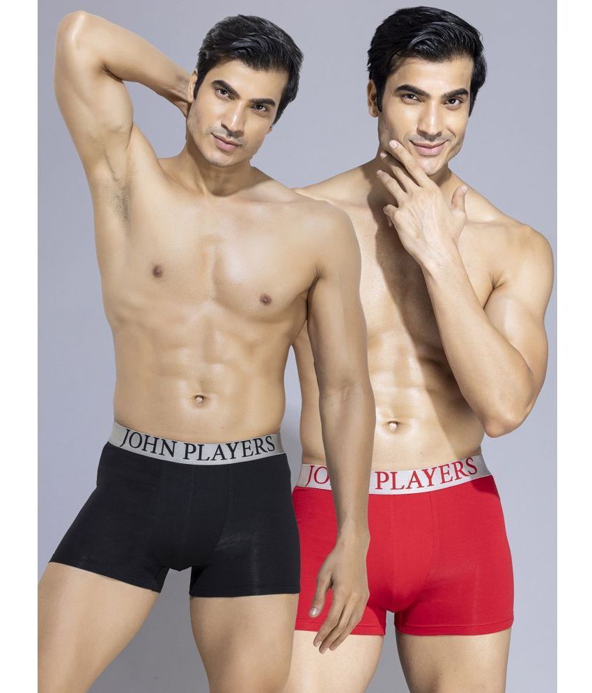     			John Players Multicolor Cotton Blend Men's Trunks ( Pack of 2 )