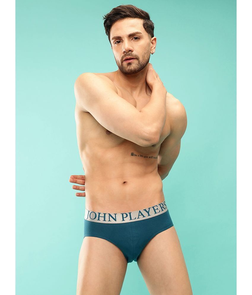     			John Players Teal Briefs Cotton Blend Men's Briefs ( Pack of 1 )