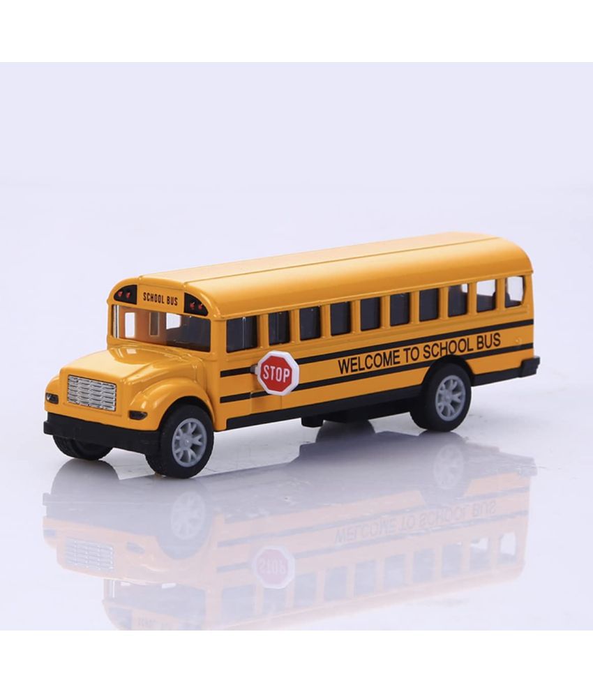     			WOW Toys - Delivering Joys of Life|| Die cast Metal Mini School Bus|| Yellow|| Pack of 1\n