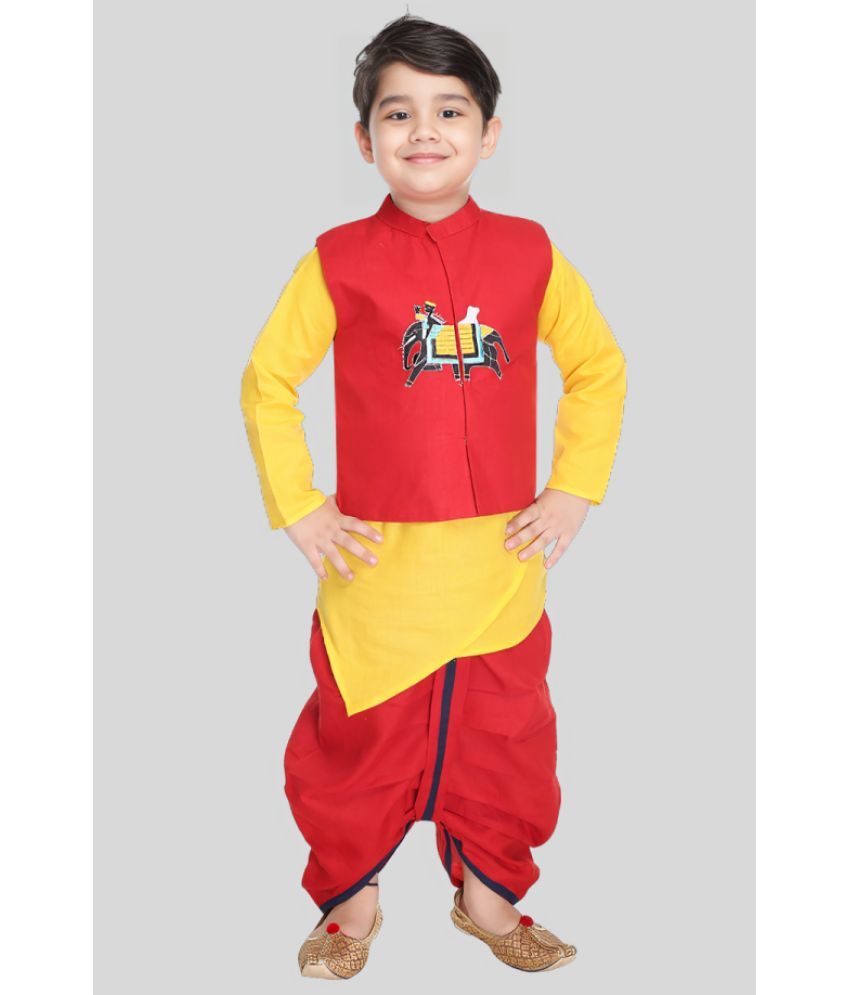     			s muktar garments Pack of 1 Boys Cotton Blend ( Red )