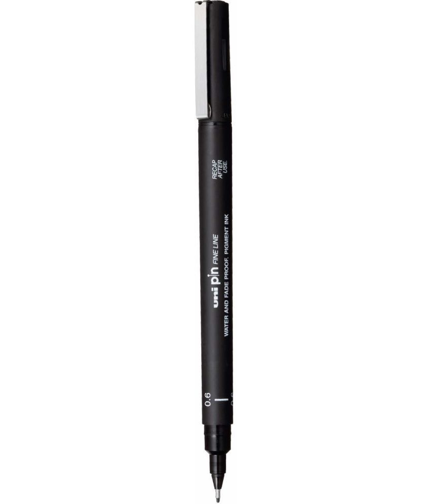     			uni-ball PIN-200 0.6mm Fineliner Drawing Pen, Black Ink, Pack of 3
