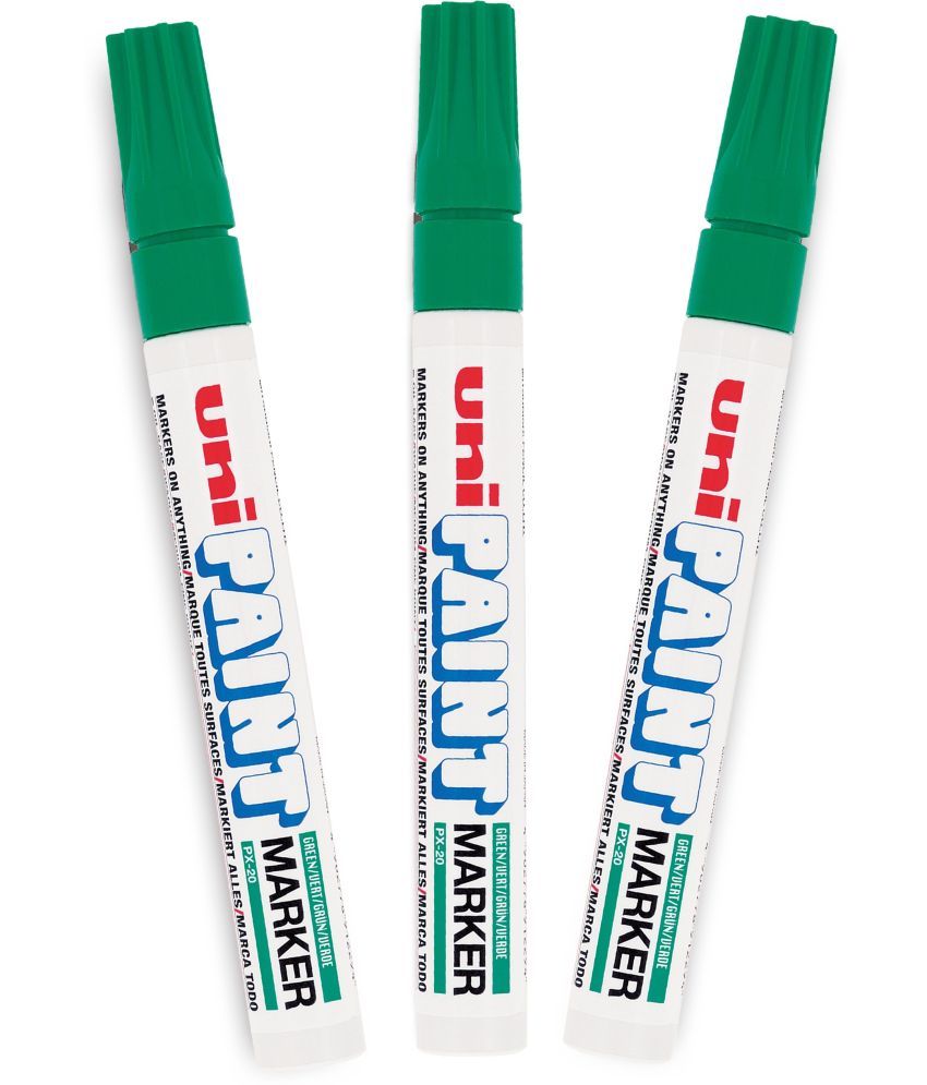     			uni-ball PX20 Paint Markers (Green Ink, Pack of 3)