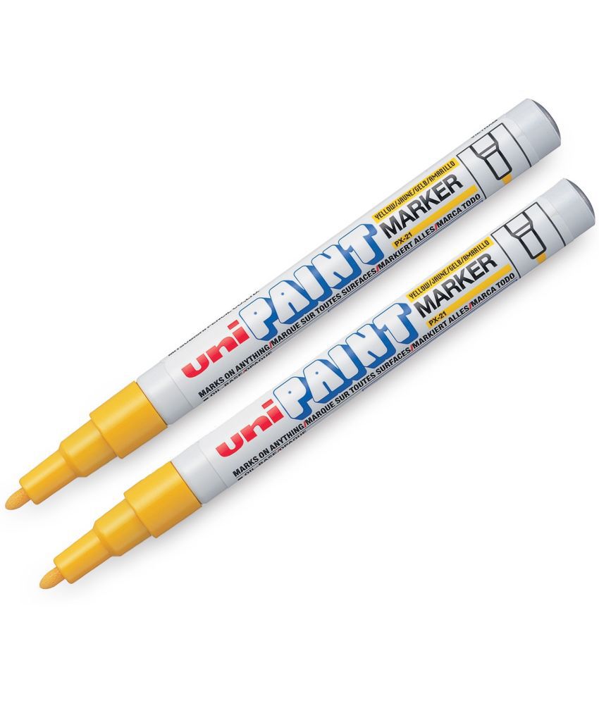     			uni-ball PX21 Paint Markers (Yellow Ink, Pack of 2)