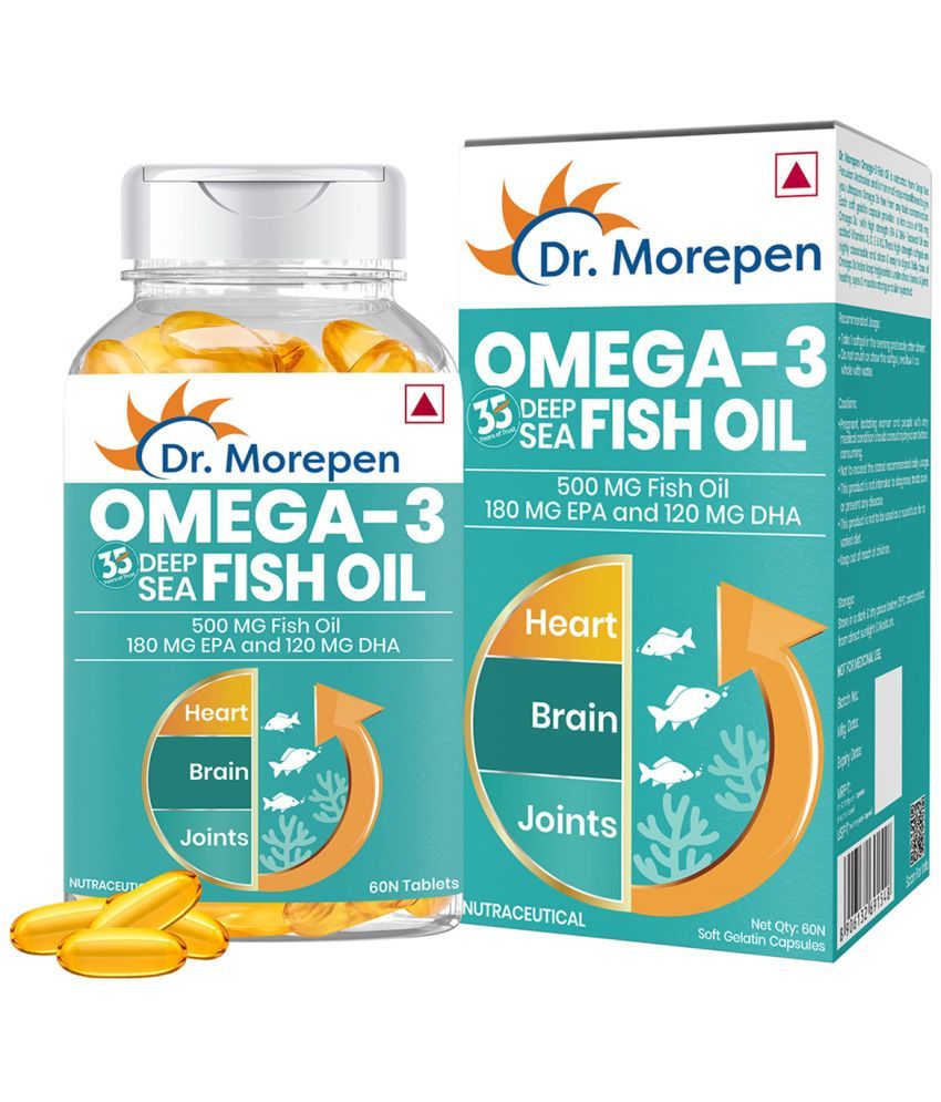     			DR. MOREPEN Omega3, 500mg Fish Oil with 300mg EPA & DHA (Pack of 1)