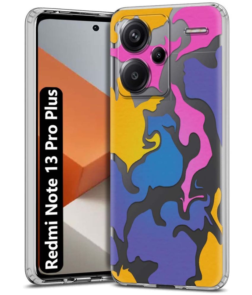     			Fashionury Multicolor Printed Back Cover Silicon Compatible For Redmi Note 13 Pro Plus 5G ( Pack of 1 )