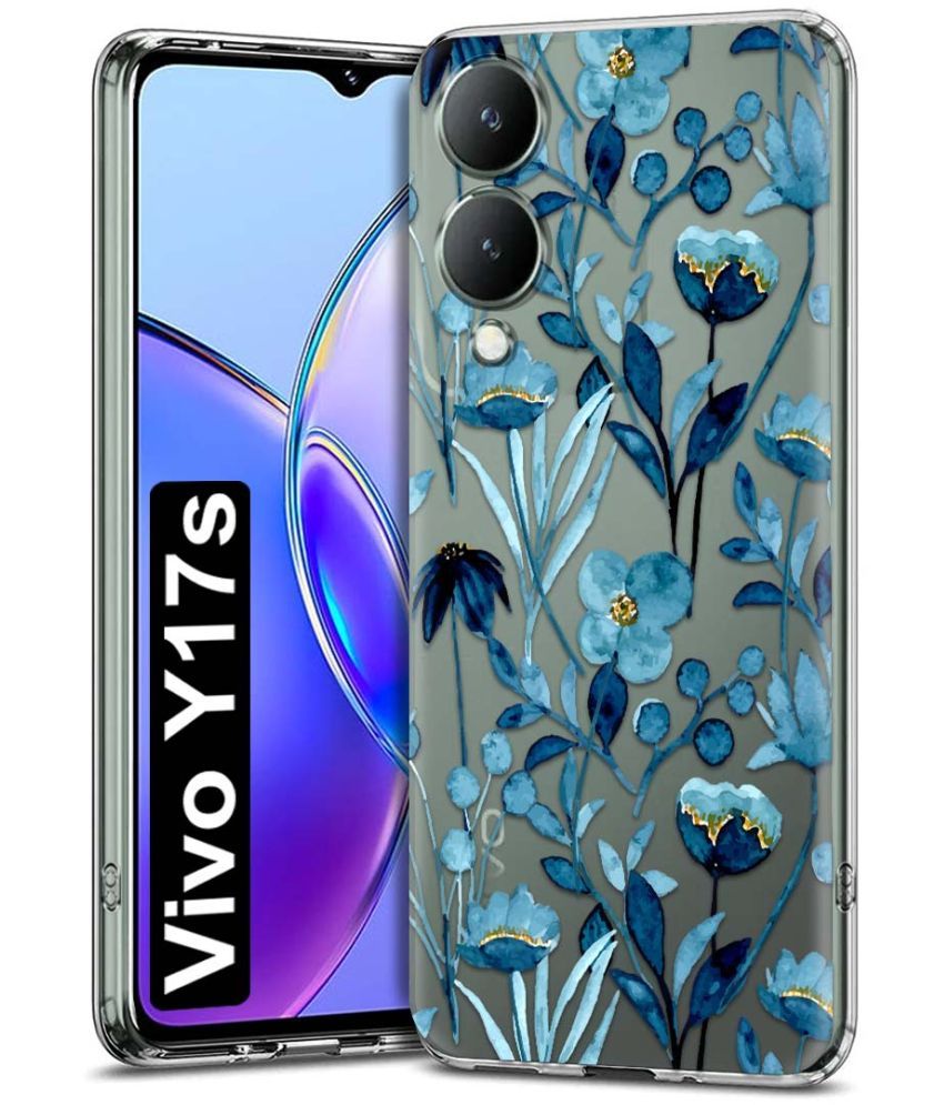     			Fashionury Multicolor Printed Back Cover Silicon Compatible For Vivo Y17s 4G ( Pack of 1 )