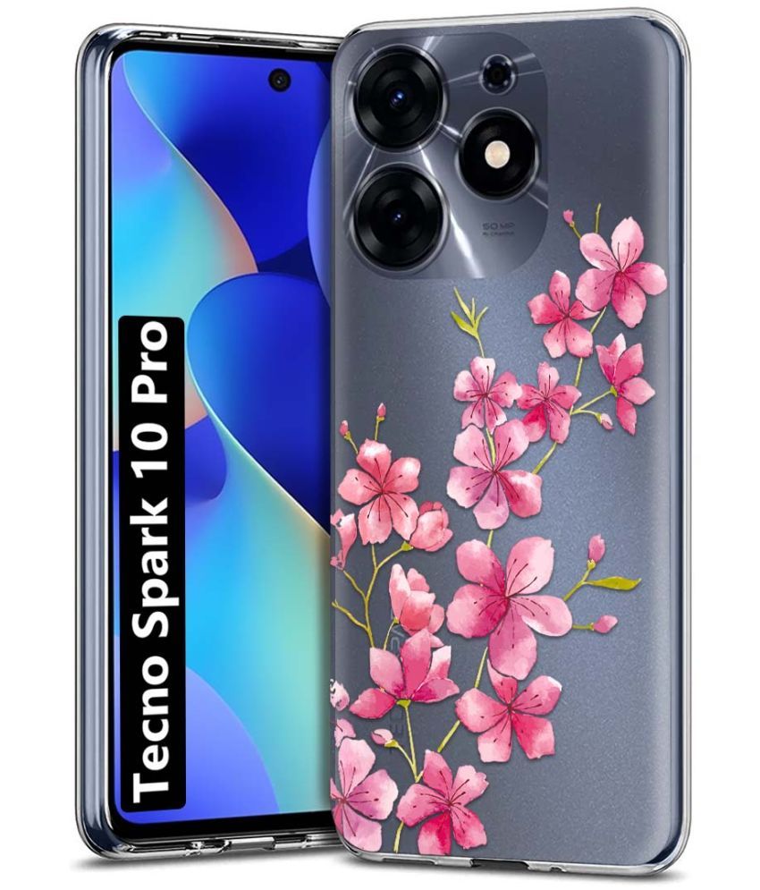     			Fashionury Multicolor Printed Back Cover Silicon Compatible For Tecno Spark 10 Pro ( Pack of 1 )