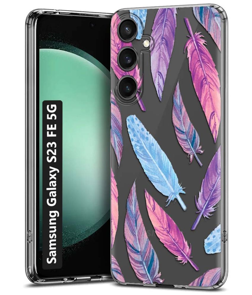     			Fashionury Multicolor Printed Back Cover Silicon Compatible For Samsung Galaxy S23 FE 5G ( Pack of 1 )