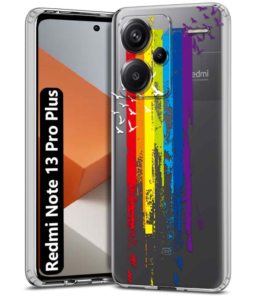     			Fashionury Multicolor Printed Back Cover Silicon Compatible For Redmi Note 13 Pro Plus 5G ( Pack of 1 )