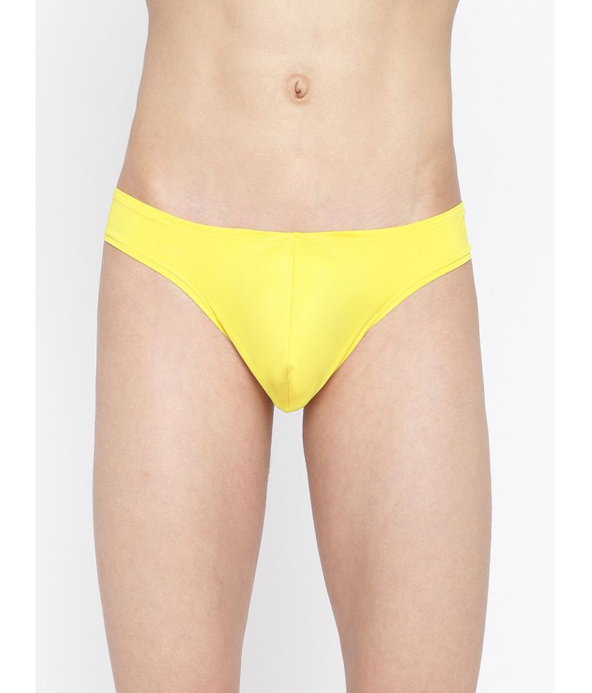    			La Intimo Yellow Polyester Men's Bikini ( Pack of 1 )