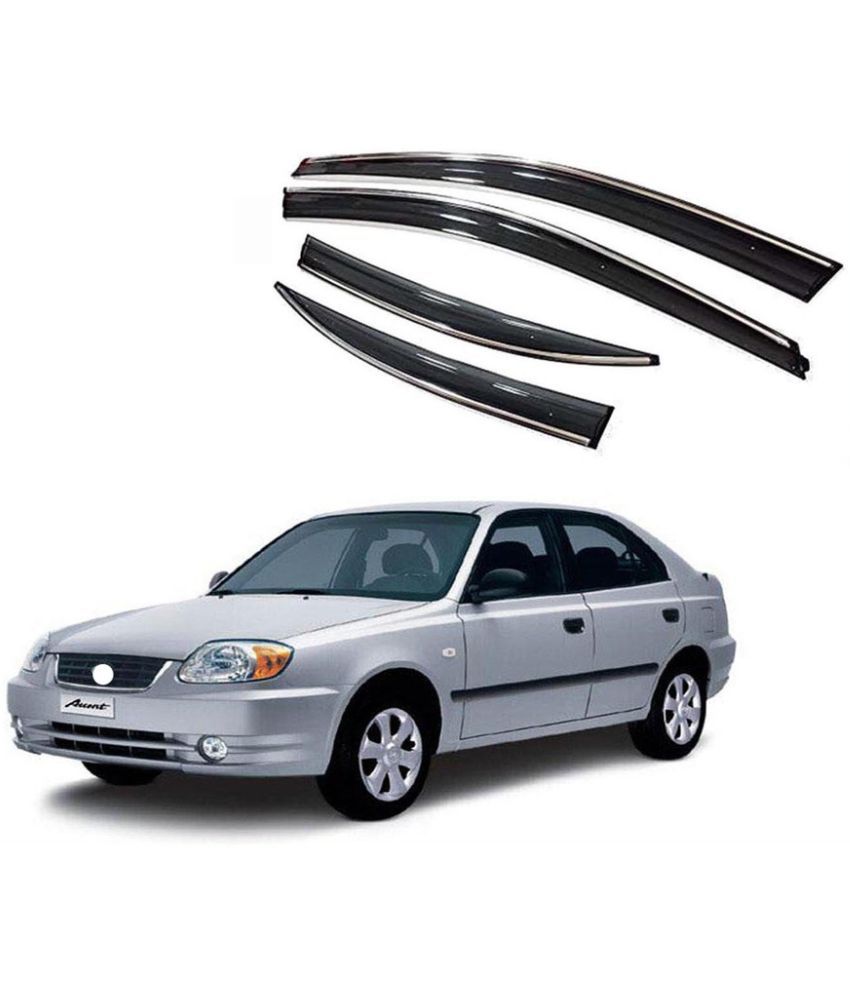     			Auto E-Shopping Wind Deflectors Black Set of 4