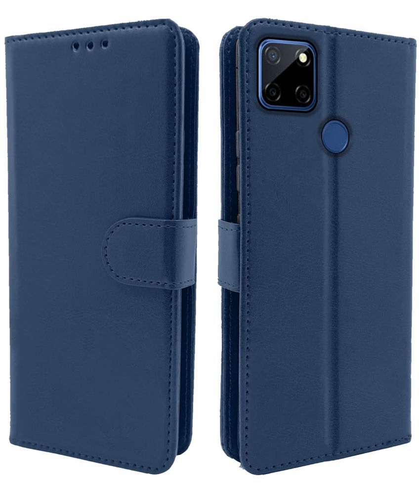     			Balkans Blue Flip Cover Artificial Leather Compatible For Realme Narzo 30A ( Pack of 1 )