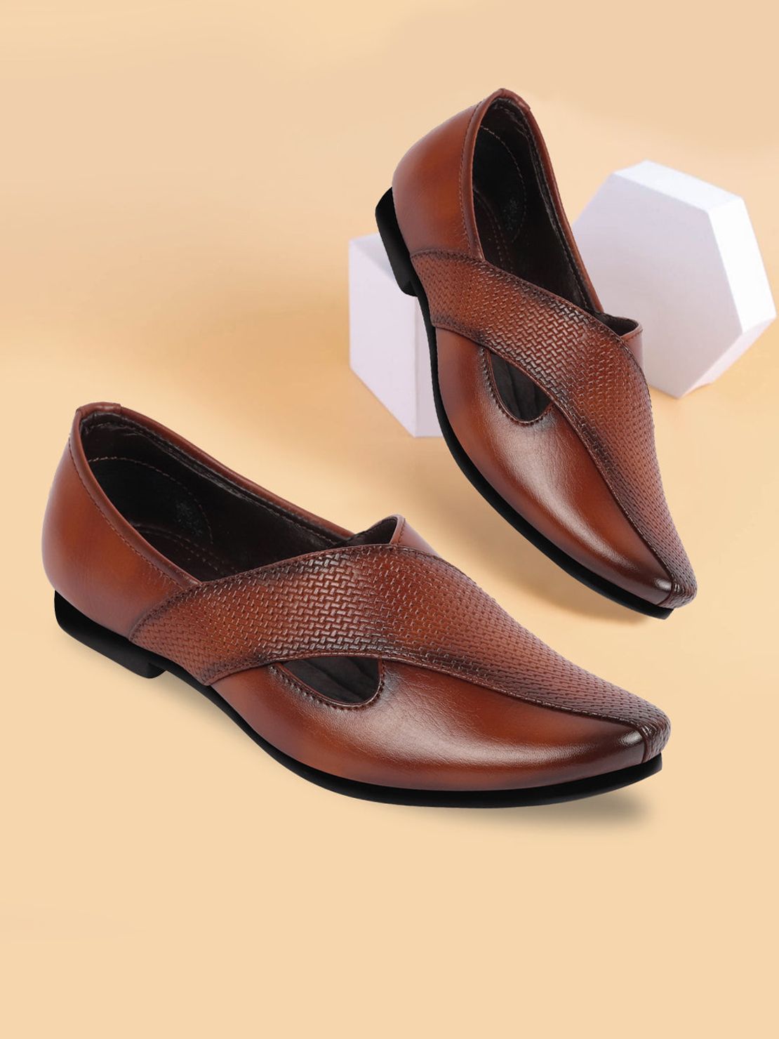     			Fausto Brown Men's Designer Shoes