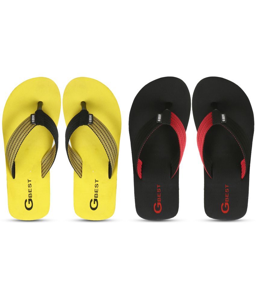     			GBest Multicolor Men's Thong Flip Flop