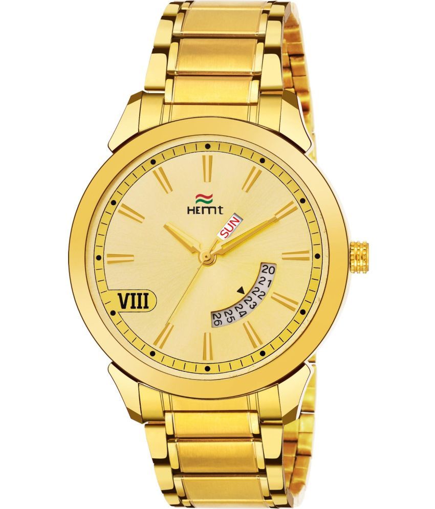     			Hemt Gold Stainless Steel Analog Men's Watch