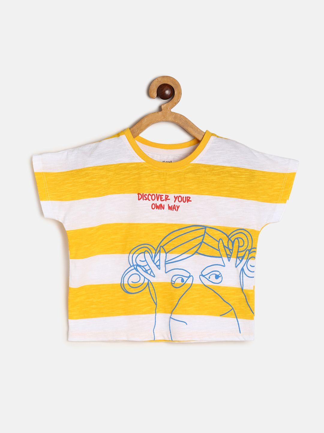     			MINI KLUB Pack of 1 Girls Cotton Top ( Yellow )