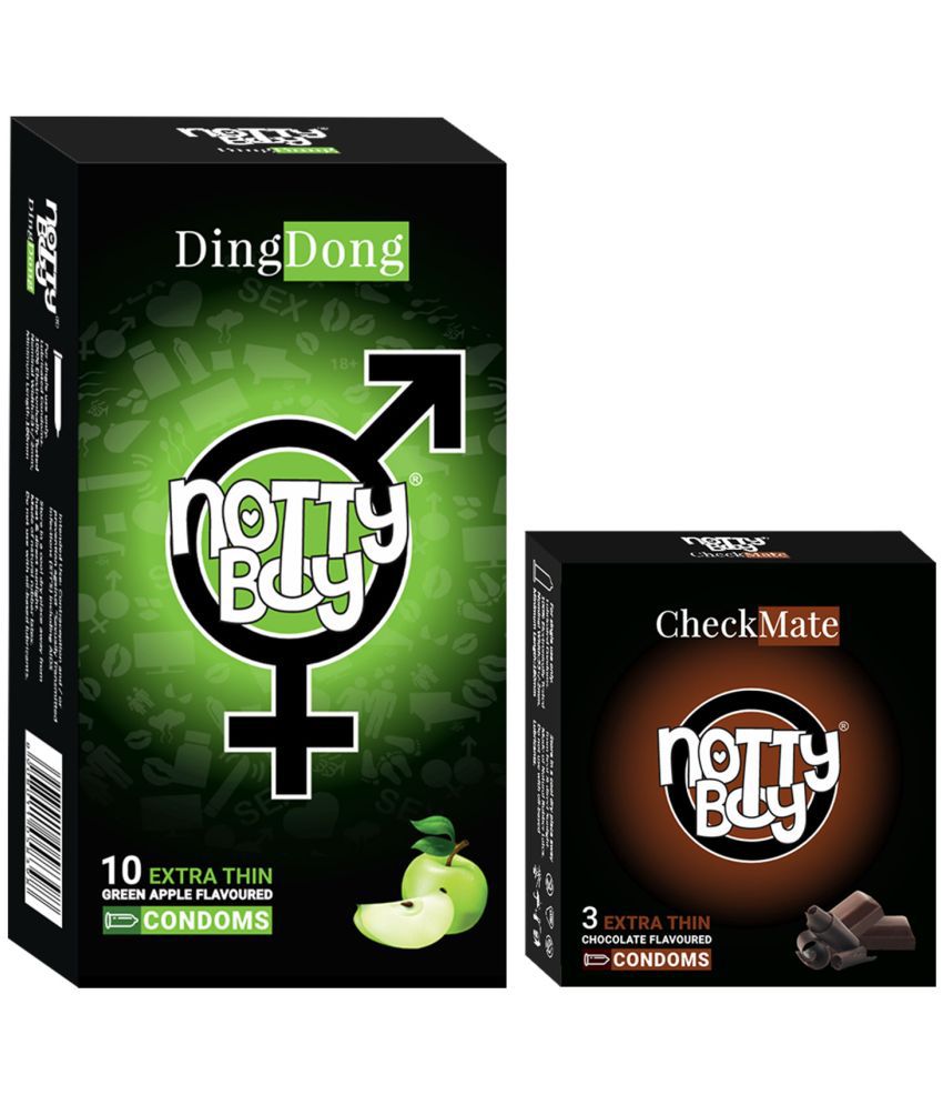     			NottyBoy Fruit and Chocolate Flavoured Condoms - (Set of 2, 13 Pieces)