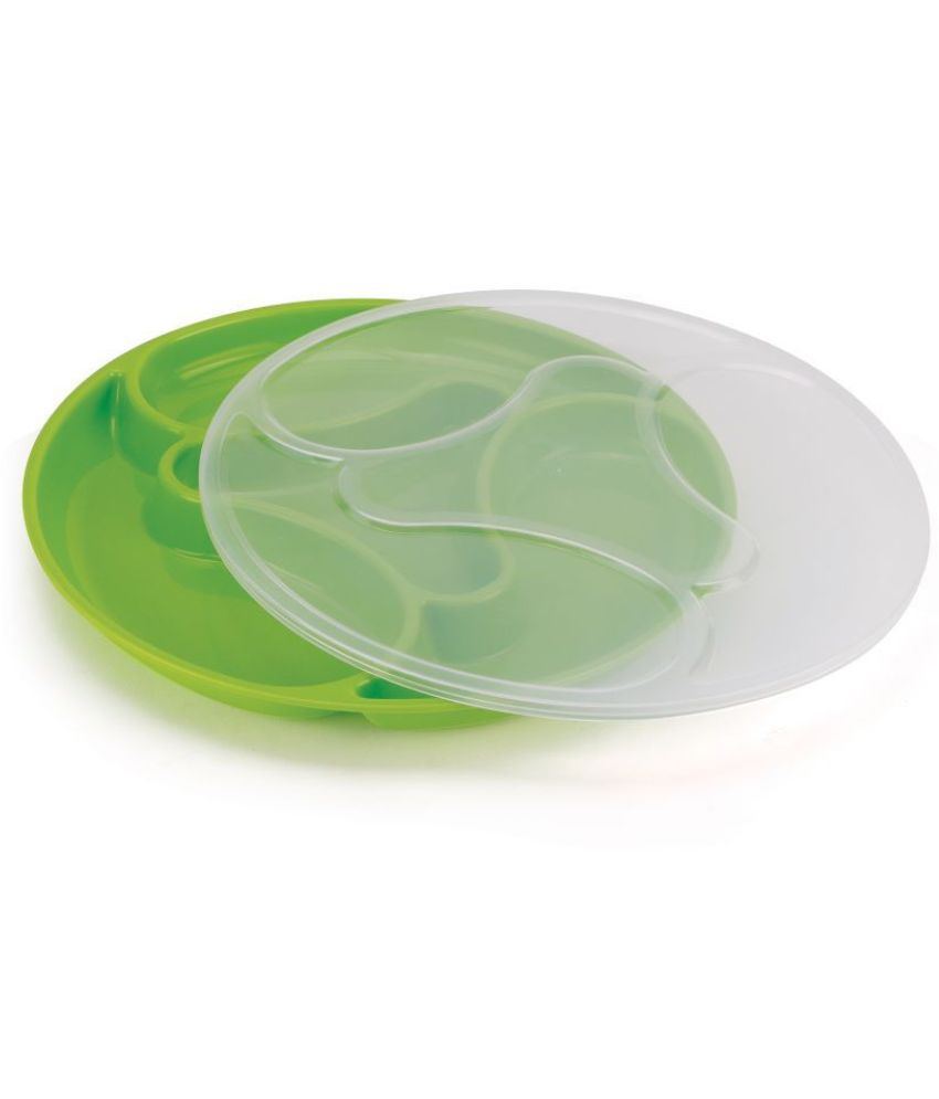     			Oliveware Green Appetizer Platter ( Set of 1 )