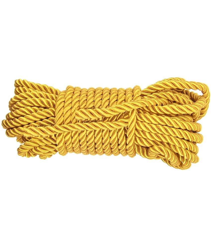     			PRANSUNITA Other Zari Thread Twisted Rope Dori, 6 mm for Gift Packaging ( Pack of 1 )