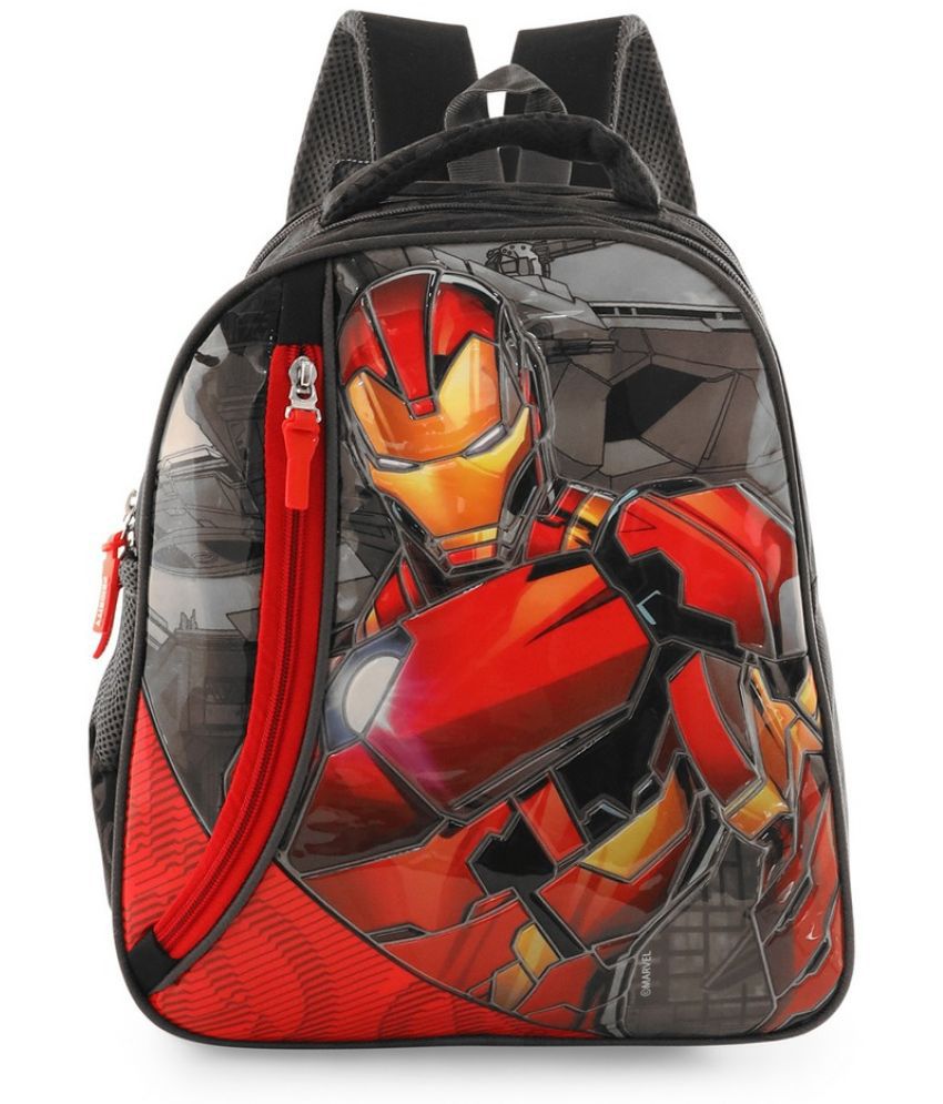     			Priority Red Polyester Backpack For Kids