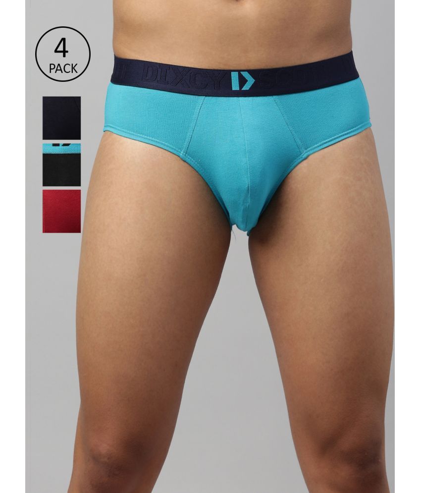     			Dixcy Scott Maximus Multicolor Cotton Men's Briefs ( Pack Of 4 )