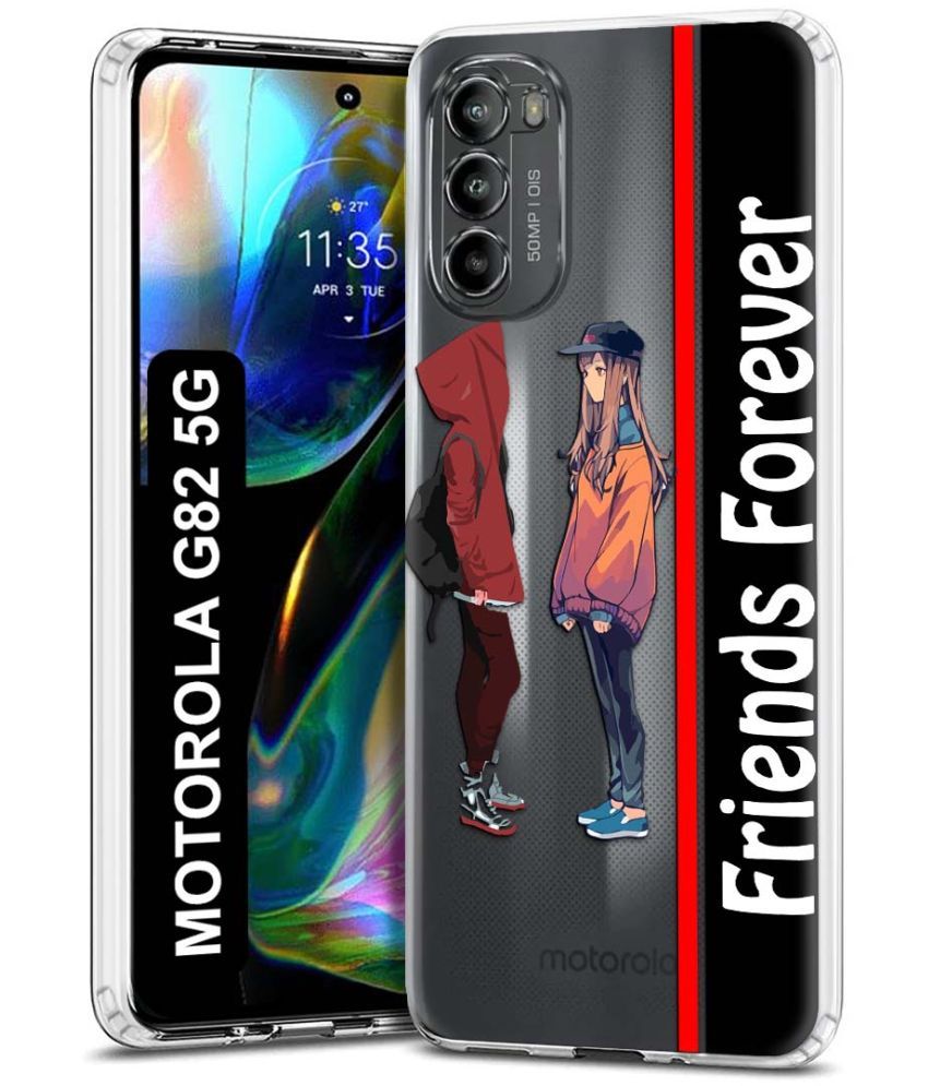     			Fashionury Multicolor Printed Back Cover Silicon Compatible For Motorola Moto G82 5G ( Pack of 1 )