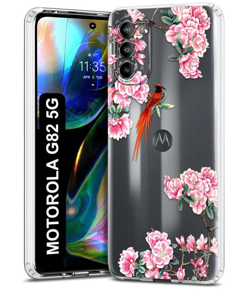     			Fashionury Multicolor Printed Back Cover Silicon Compatible For Motorola Moto G82 5G ( Pack of 1 )