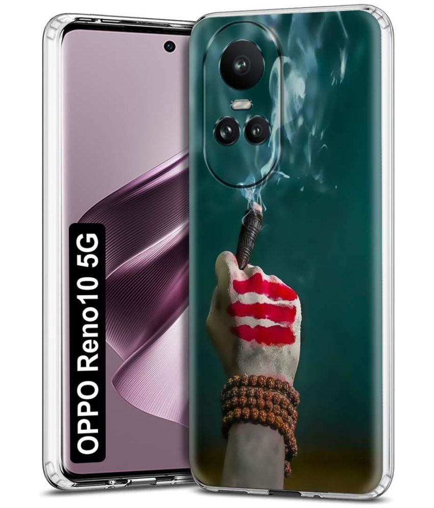     			Fashionury Multicolor Printed Back Cover Silicon Compatible For Oppo Reno 10 5G ( Pack of 1 )