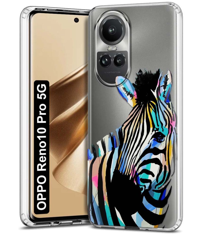     			Fashionury Multicolor Printed Back Cover Silicon Compatible For Oppo Reno 10 Pro ( Pack of 1 )