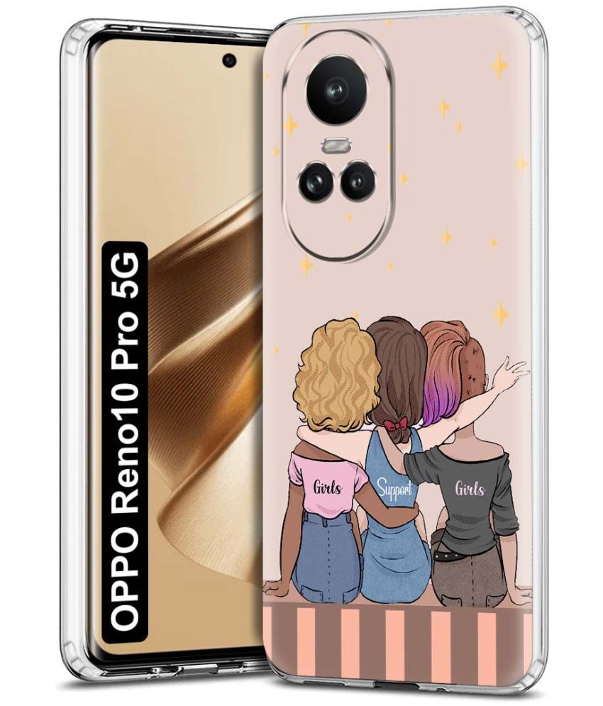     			Fashionury Multicolor Printed Back Cover Silicon Compatible For Oppo Reno 10 Pro ( Pack of 1 )