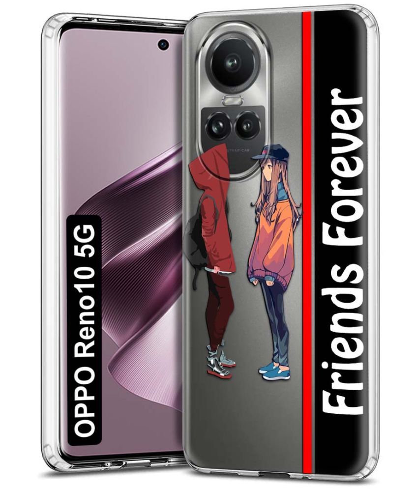     			Fashionury Multicolor Printed Back Cover Silicon Compatible For Oppo Reno 10 5G ( Pack of 1 )